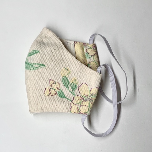 FLORAL Face Mask with Filter Pocket, Cotton Face M - Picture 1 of 2